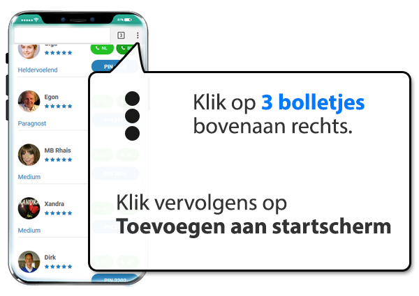android: Medium.nl instellen als app op Mobiel